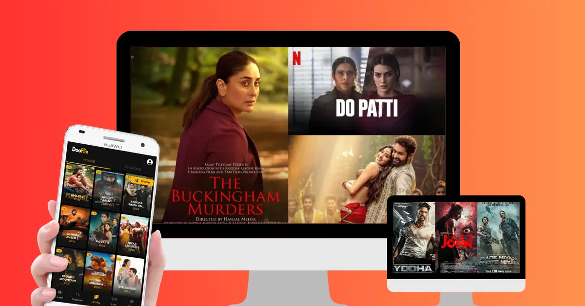 Dooflix App video player interface.